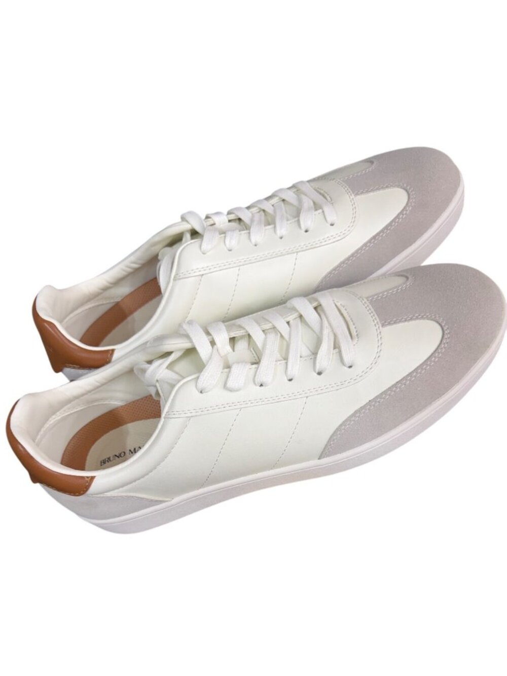 Bruno Marc White & Gray Mens Sneakers NWB Size 13